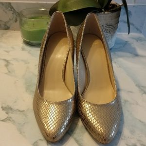 Cole Haan gold heels grand OS